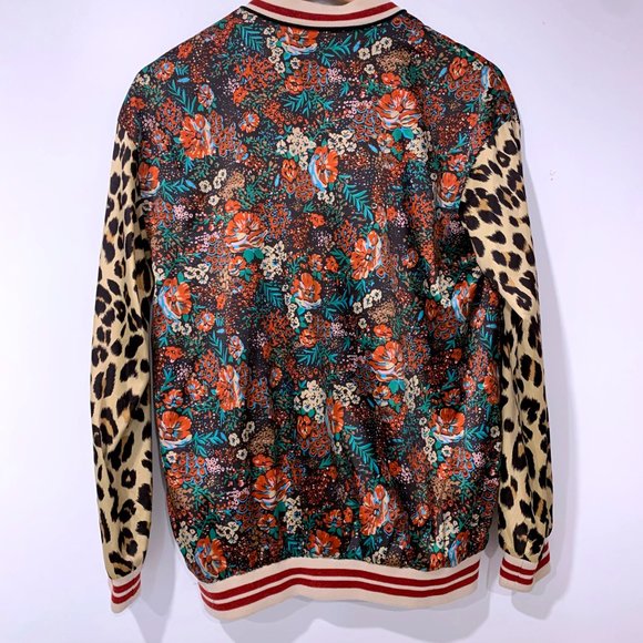 Scotch & Soda Women's Printed Satin Bomber Le Jardin D'Apus Collection - Picture 3 of 3